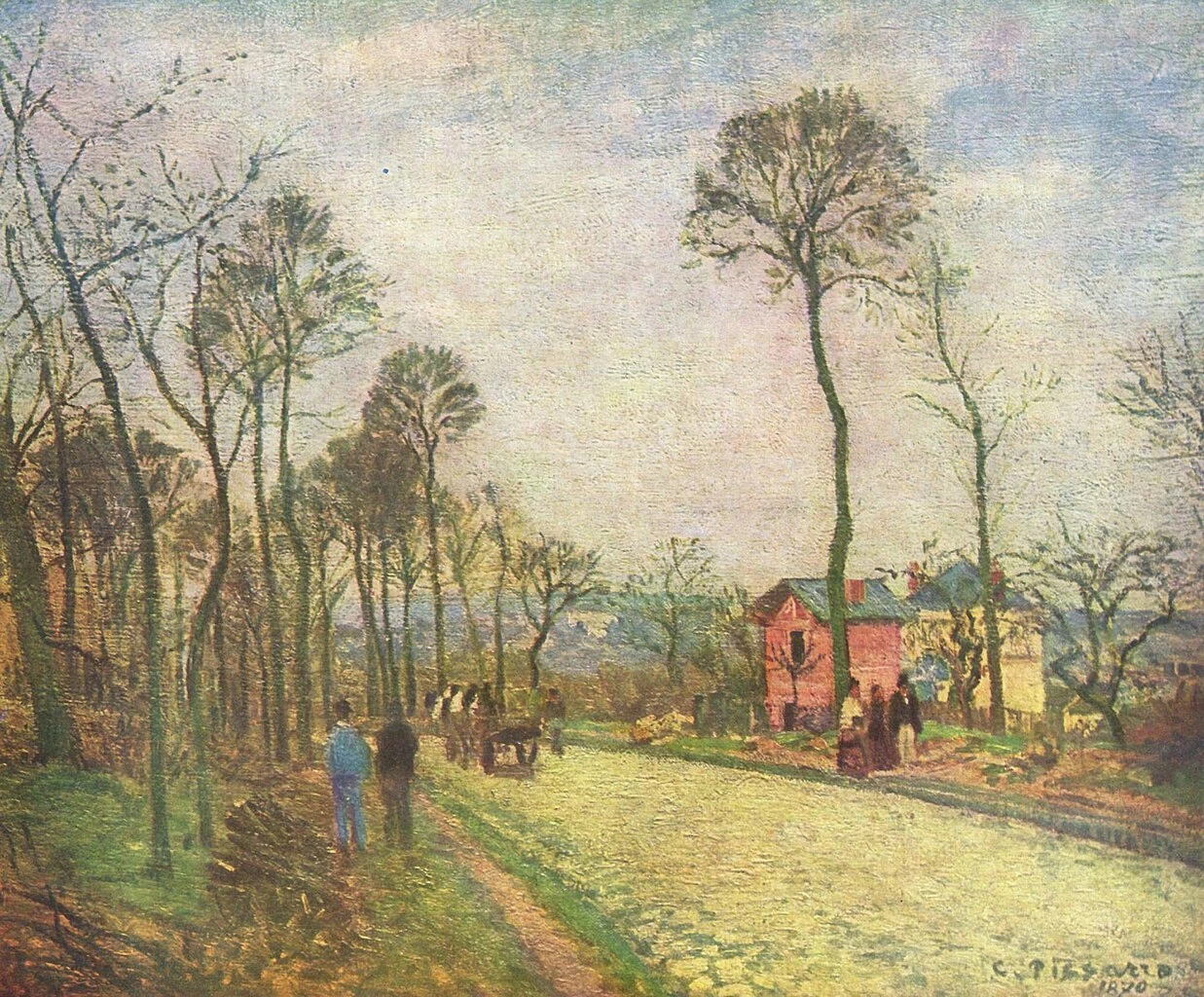 La strada per Louveciennes (1870) - Museo d'Orsay, Parigi